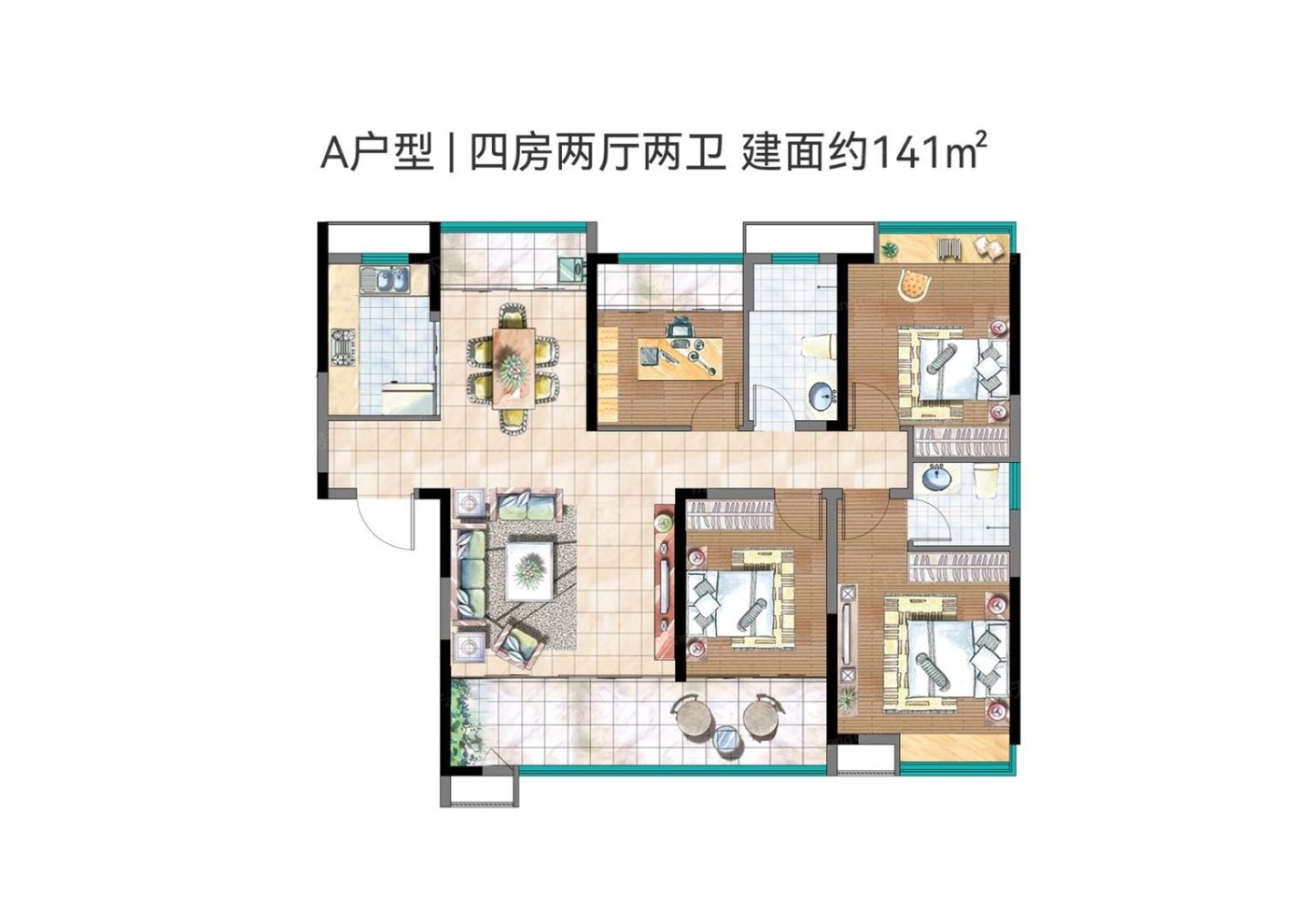 麓谷山湖郡A型 141㎡